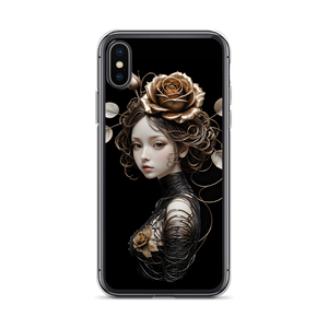 Lady Rose Copper Wire Art iPhone Case