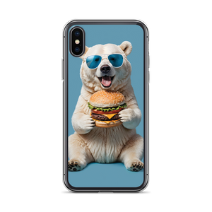 Polar Bear and Burger iPhone Case