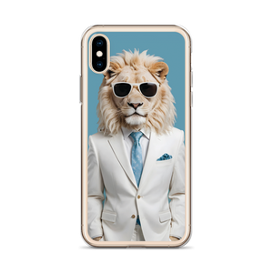 Funky White Lion iPhone Case