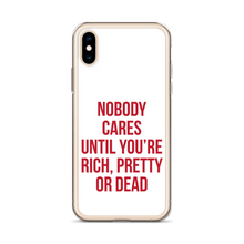 Nobody Cares (Funny) iPhone Case