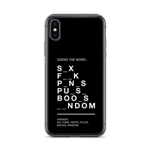 Guess The Word (Funny) iPhone Case