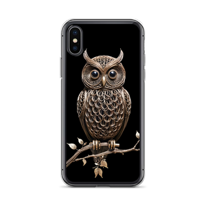 Owl Copper Art iPhone Case