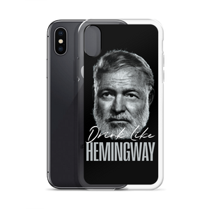 Drink Like Hemingway Portrait Clear Case for iPhone®