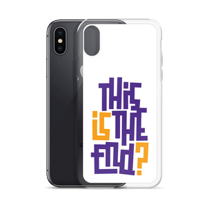 IS/THIS IS THE END? Purple Yellow iPhone Phone Case