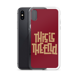 THIS IS THE END? Burgundy iPhone Phone Case