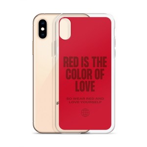 Red is the color of love iPhone® Phone Case