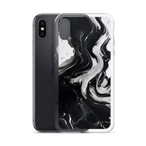 Black and White Fluid iPhone® Phone Case