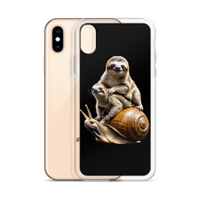 Sloth Riding A Snail iPhone Case