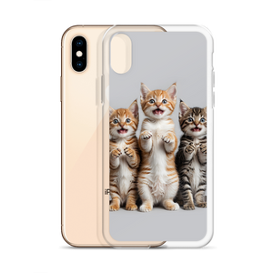 Funny Tripple Cats iPhone Case