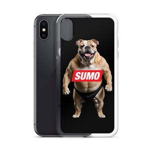 Sumo Bulldog Black iPhone Case