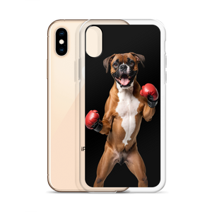 Boxer Boxing Black iPhone Case