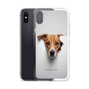 Funny Sad Dog Peep iPhone Case