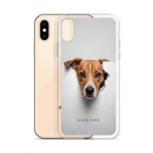 Funny Sad Dog Peep iPhone Case