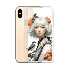 Beauty Lady with Orange and Bird iPhone Case