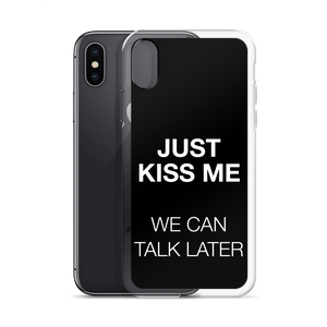 Just Kiss Me (Funny) iPhone Case