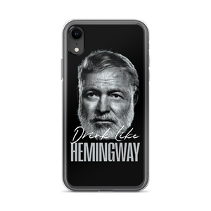 Drink Like Hemingway Portrait Clear Case for iPhone®