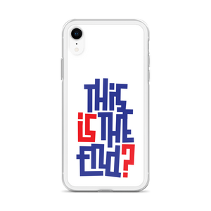 IS/THIS IS THE END? Navy Red iPhone Phone Case