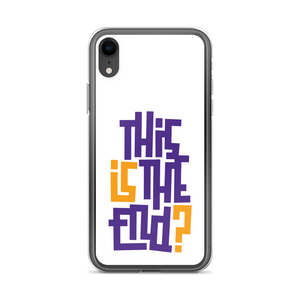 IS/THIS IS THE END? Purple Yellow iPhone Phone Case