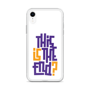 IS/THIS IS THE END? Purple Yellow iPhone Phone Case