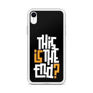 IS/THIS IS THE END? Black Yellow White iPhone Phone Case