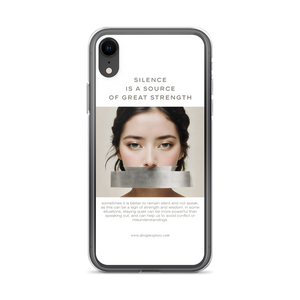 Silence Lao Tzu iPhone Case