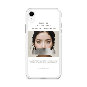 Silence Lao Tzu iPhone Case