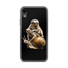 Sloth Riding A Snail iPhone Case