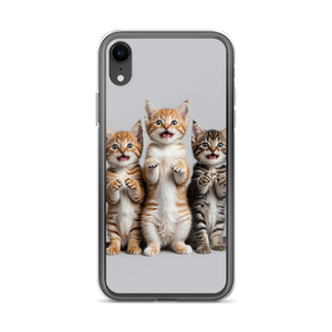 Funny Tripple Cats iPhone Case