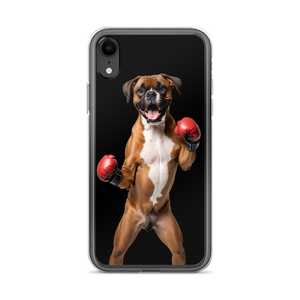 Boxer Boxing Black iPhone Case