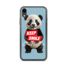 Keep Smile Blue Panda iPhone Case