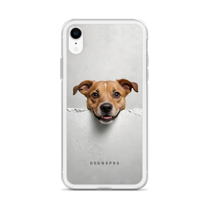 Smile Dog Peep iPhone Case