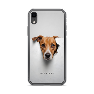 Funny Sad Dog Peep iPhone Case