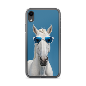 Cool Blue Horse iPhone Case