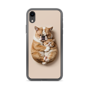 Cute Baby Cat and Dog Sleep iPhone Case