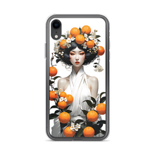 Oriental Lady with Orange Fruits iPhone Case