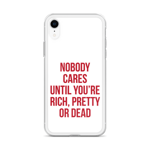 Nobody Cares (Funny) iPhone Case