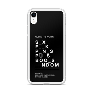 Guess The Word (Funny) iPhone Case