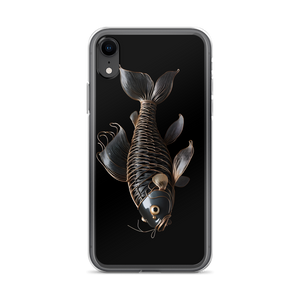 Minimalism Copperplate Art Fish iPhone Case