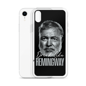 Drink Like Hemingway Portrait Clear Case for iPhone®