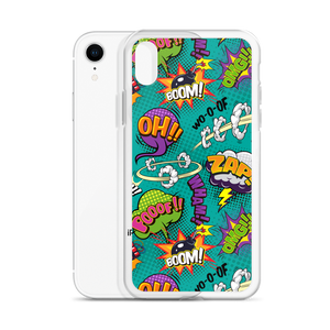 Comic Text Pattern iPhone Case