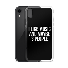 I Like Music and Maybe 3 People iPhone Phone Case