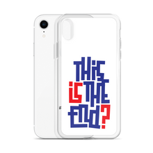 IS/THIS IS THE END? Navy Red iPhone Phone Case