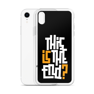 IS/THIS IS THE END? Black Yellow White iPhone Phone Case