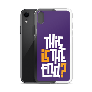 IS/THIS IS THE END? Purple Yellow Reverse iPhone Phone Case