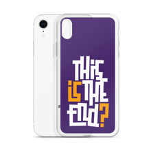 IS/THIS IS THE END? Purple Yellow Reverse iPhone Phone Case