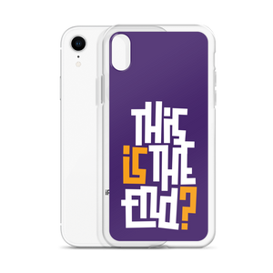 IS/THIS IS THE END? Purple Yellow Reverse iPhone Phone Case