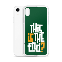 IS/THIS IS THE END? Forest Green iPhone Phone Case