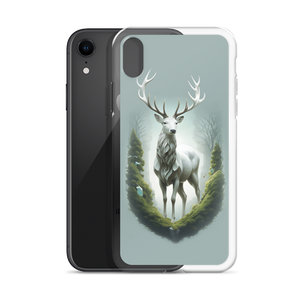 Green White Deer iPhone Case