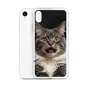 Shocked Cat Face iPhone Case