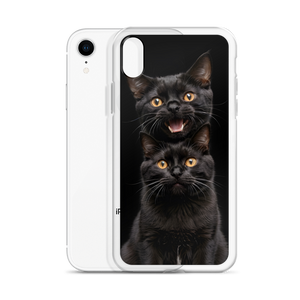 Two Black Cats Follows iPhone Case